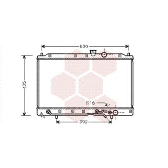 Radiateur, refroidissement du moteur VAN WEZEL OEM MB660568