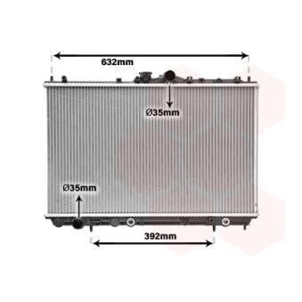 Radiateur, refroidissement du moteur VAN WEZEL OEM MR299523