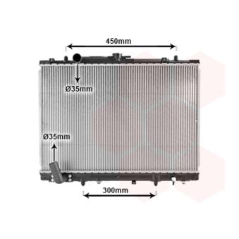 Radiateur, refroidissement du moteur VAN WEZEL OEM MR258668