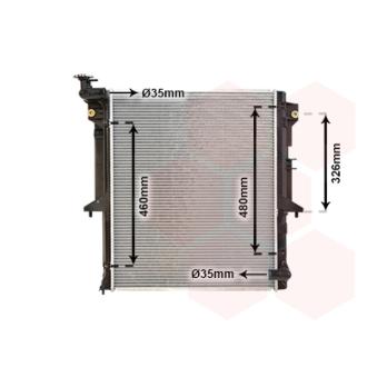 Radiateur, refroidissement du moteur VAN WEZEL OEM 1350A182 Radiateur, refroidissement du moteur VAN WEZEL OEM 1350A182