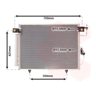 Condenseur, climatisation VAN WEZEL OEM MR513110