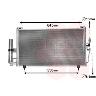 Condenseur, climatisation VAN WEZEL OEM MR958462
