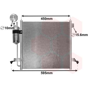 Condenseur, climatisation VAN WEZEL 32005218