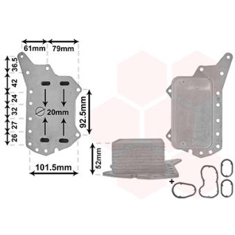 Radiateur d'huile VAN WEZEL OEM 152085948R