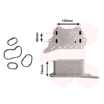 Radiateur d'huile VAN WEZEL OEM 6000616620