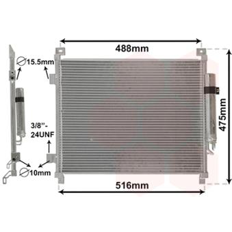 Condenseur, climatisation VAN WEZEL 33015701