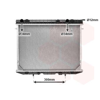 Radiateur, refroidissement du moteur VAN WEZEL OEM 6302003