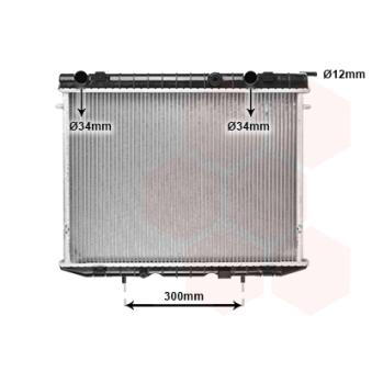 Radiateur, refroidissement du moteur VAN WEZEL OEM 91147724