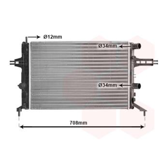 Radiateur, refroidissement du moteur VAN WEZEL OEM 09202491