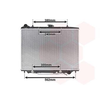 Radiateur, refroidissement du moteur VAN WEZEL 37002455