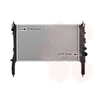 Radiateur, refroidissement du moteur VAN WEZEL OEM 1300353