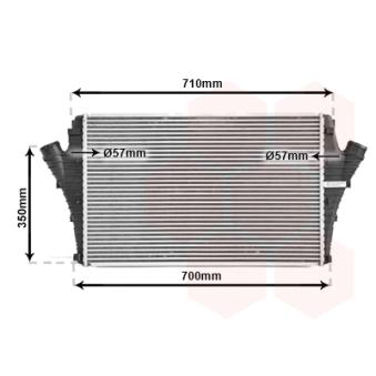 Intercooler, échangeur VAN WEZEL OEM 6302040 Intercooler, échangeur VAN WEZEL OEM 6302040