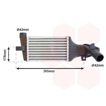 Intercooler, échangeur VAN WEZEL OEM 95512979