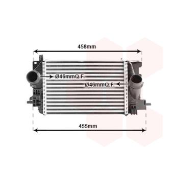 Intercooler, échangeur VAN WEZEL [37004575]
