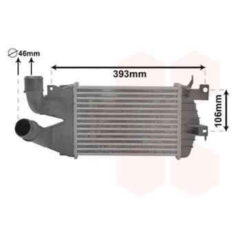 Intercooler, échangeur VAN WEZEL OEM 13240831