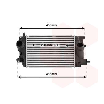Intercooler, échangeur VAN WEZEL [37004593]
