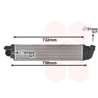 Intercooler, échangeur VAN WEZEL OEM 4422266