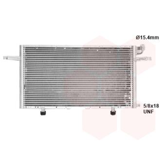 Condenseur, climatisation VAN WEZEL [37005297]