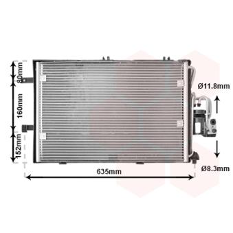 Condenseur, climatisation VAN WEZEL [37005309]