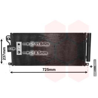 Condenseur, climatisation VAN WEZEL 37005638