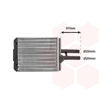 Système de chauffage VAN WEZEL OEM 1843215