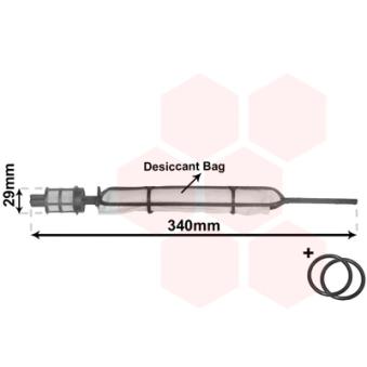 Filtre déshydratant, climatisation VAN WEZEL 3700D378
