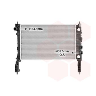 Radiateur, refroidissement du moteur VAN WEZEL OEM 1300360