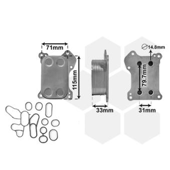 Radiateur d'huile VAN WEZEL OEM 55183548