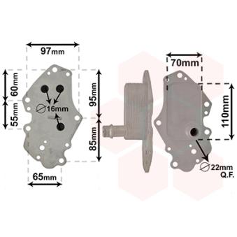 Radiateur d'huile VAN WEZEL 37013703