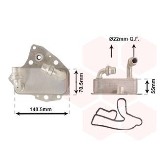 Radiateur d'huile VAN WEZEL OEM 55578739