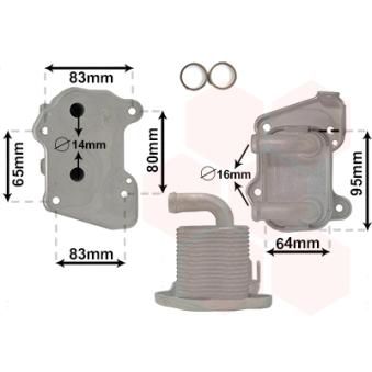 Radiateur d'huile VAN WEZEL OEM 5650789