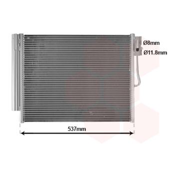 Condenseur, climatisation VAN WEZEL 37015706