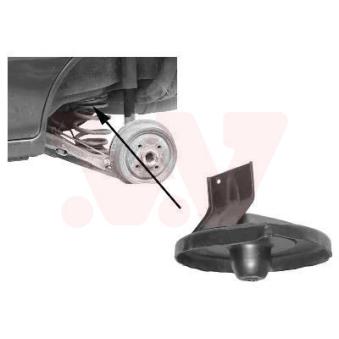 Patin de ressort arrière droit VAN WEZEL 3730398