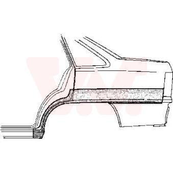 Panneau latéral arrière droit VAN WEZEL 3732148