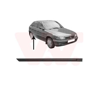 Baguette et bande protectrice, porte arrière droit VAN WEZEL [3734426]