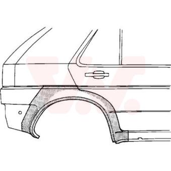 Panneau latéral arrière droit VAN WEZEL 3736148