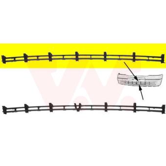 Grille de ventilation, pare-chocs VAN WEZEL [3742590]