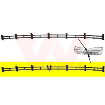 Grille de ventilation, pare-chocs VAN WEZEL [3742599]