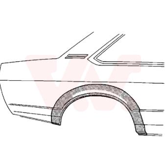 Panneau latéral arrière droit VAN WEZEL 3757146