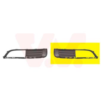 Grille de ventilation, pare-chocs avant gauche VAN WEZEL [3850595]