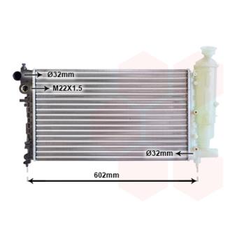 Radiateur, refroidissement du moteur VAN WEZEL OEM 1301D0