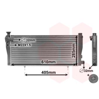 Radiateur, refroidissement du moteur VAN WEZEL OEM 1300H5