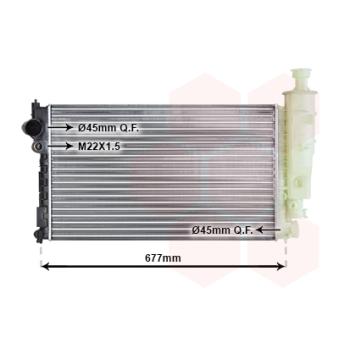 Radiateur, refroidissement du moteur VAN WEZEL OEM 1301JQ