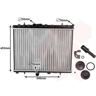 Radiateur, refroidissement du moteur VAN WEZEL OEM 1330P9