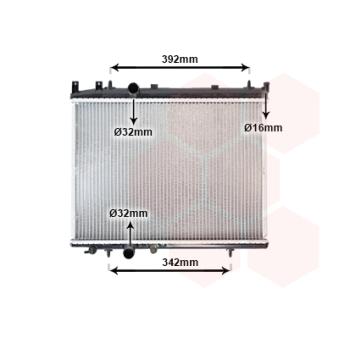 Radiateur, refroidissement du moteur VAN WEZEL OEM 1330N2