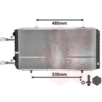 Radiateur, refroidissement du moteur VAN WEZEL OEM 1364128080