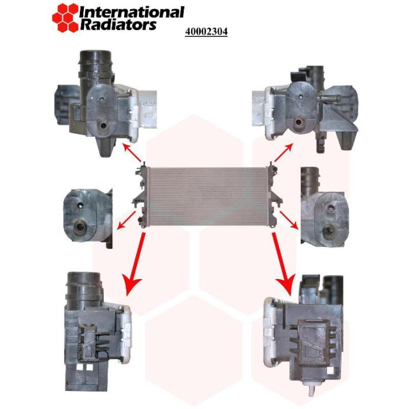 Radiateur, refroidissement du moteur VAN WEZEL 40002304 - Visuel 1