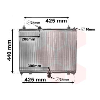 Radiateur, refroidissement du moteur VAN WEZEL OEM 1330x2