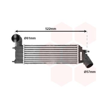 Intercooler, échangeur VAN WEZEL [40004261]