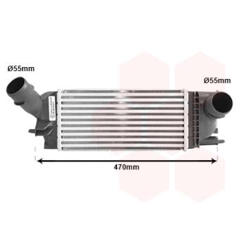 Intercooler, échangeur VAN WEZEL 40004336